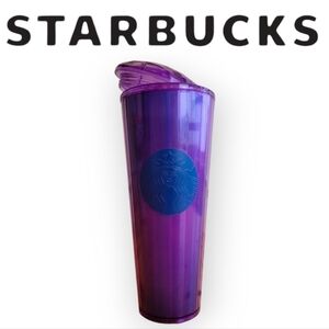 Starbucks 2022 Wisteria Purple Venti Tumbler 24oz Plastic Cup Domed Lid Iced